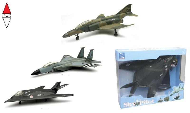 MODELLINO NEW-RAY SKYPILOT FIGHTER WITH STAND 1/72 - Immagine 1 di 1