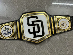 San Diego Padres MLB Championship Wrestling Belt Adult Size 2mm brass - Picture 1 of 4