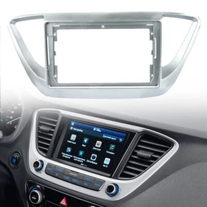 Car Stereo Radio Fascia Panel Trim 2 Din Frame Kit For Hyundai Verna 2016-18 - Picture 1 of 3