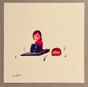 Olly Moss THE LAST OF US Art Print JOEL & ELLIE Poster NAUGHTY DOG PS4 Game RARE - Picture 1 of 4
