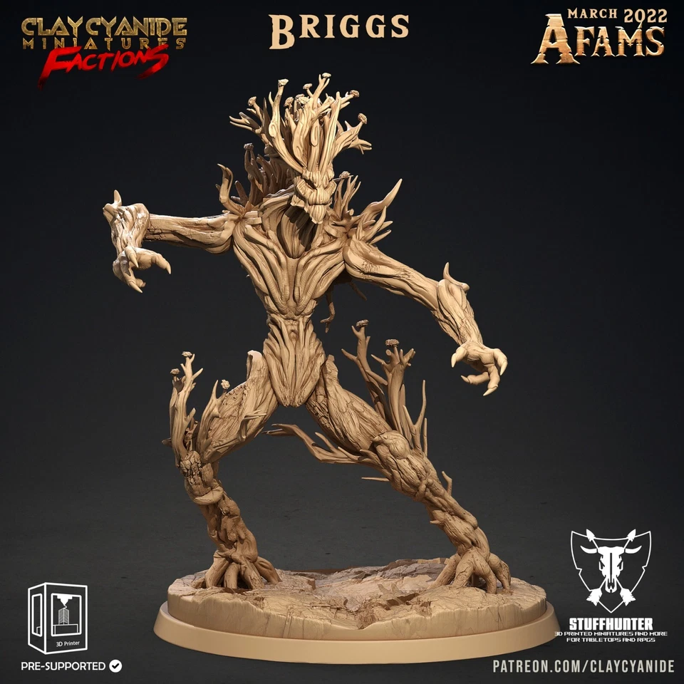CLAY CYANIDE Briggs - Afams Faction - Tabletop Wald Baum Kreatur Fantasy