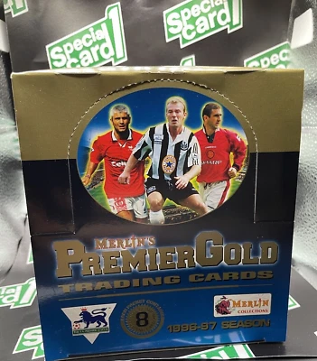 1996-97 Merlin's Premier Gold BOX (36 Pack Sealed) RC ROOKIE DAVID BECKHAM