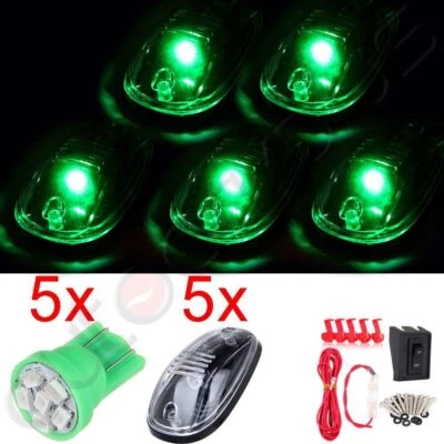 For 08-16 Dodge Ram 4500 5pcs Cab Marker Top Light Lamp + Free Bulb + Wiring Kit - Image 1 of 4
