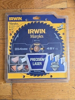 IRWIN 1897459 254 x 30mm 2.5mm 48 -Teeth Irwin Marples Circular Saw Blade 5ATB - Image 1 of 4