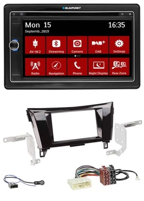 Blaupunkt Bluetooth DAB 2DIN USB DVD MP3 Autoradio für Nissan Qashqai X-Trail ab - Bild 1 von 4