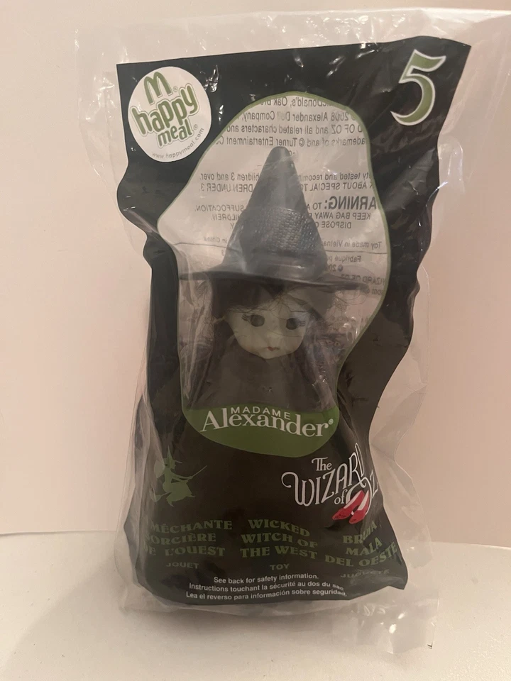 Figura Madame Alexander Mago de Oz de Bruja Malvada McDonald’s 2008 sin abrir Foto 1 de 1