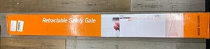 RETRACTABLE SAFTY GATE,EXTRA WIDE SAFTY KIDS OR PETS GATE,33"X71" BLACK OPEN BOX - Picture 1 of 5