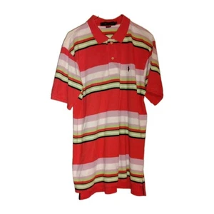 Camisa de golf informal tejida a rayas grandes de algodón manga corta Polo Assn de EE. UU.  - Imagen 1 de 5