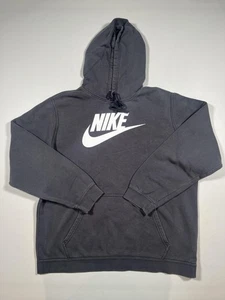 Nike Hoodie Sweatshirt Herren XL dunkelgrau Pullover Fleece Big Swoosh Logo Grafik - Bild 1 von 7