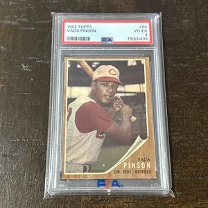 1962 TOPPS #80 VADA PINSON CINCINNATI REDS PSA 4 - Picture 1 of 2