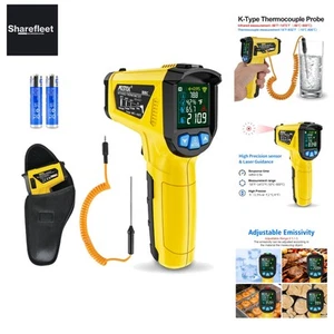 Infrarot Thermometer Temperaturmessgerät Digital Laser IR Pyrometer K-Sonde -... - Picture 1 of 11