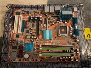 ABIT AB9 Pro LGA 775 Intel P965 Express ATX Intel Core 2 Motherboard 4GB RAM - Photo 1/3