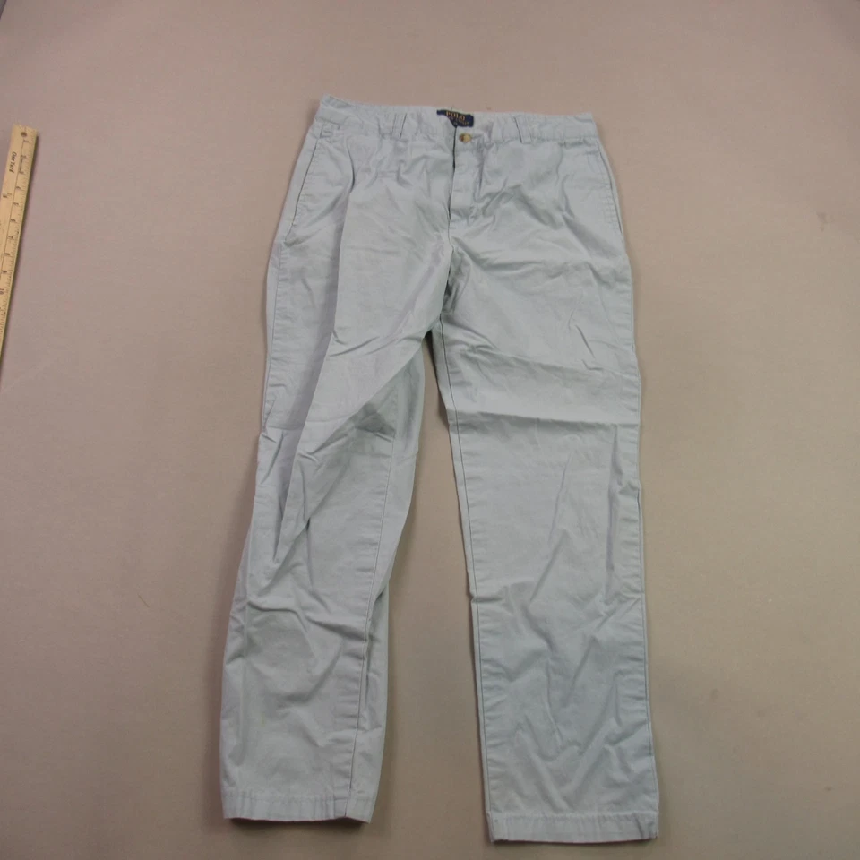 Pantalones Polo Ralph Lauren Juveniles 20 Informales Pierna Recta Azul Gris Ligeros Foto 1 de 4