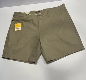 Duck Head Shorts Men's Camp Canvas Stone Khaki Casual Size 38 With 7" Inseam - Picture 1 of 3