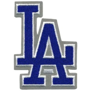 Los Angeles Dodgers L.A. Buchstabe blau und grau Logo Ärmel Patch Trikot Mlb - Bild 1 von 1
