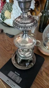 Sterling Silber 1167g La Pierre Kerzenständer, Aschenbecher, Salz-/Pfefferstreuer - Bild 1 von 5