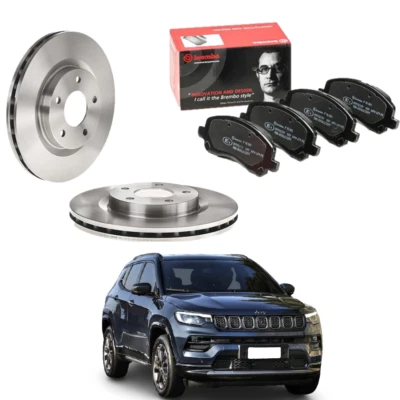 Kit Dischi e Pastiglie Anteriori Brembo Jeep Compass (MK49) Jeep Patriot (MK74) - Imagen 1 de 4