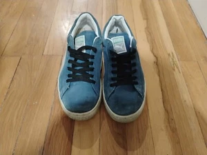 Authentic Vintage Blue Suede Pumas 1982-83. Größe Is 11 - Bild 1 von 12