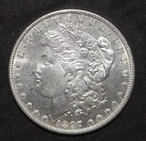 1897 Morgan Dollar CH BU Proof Like (R160) - Foto 1 di 2