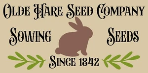 Olde Hare Seed Company - Stencil primitivo riutilizzabile STENCIL FAI DA TE SEGNO #11395 - Foto 1 di 1