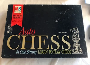 Rare 1963 Milton Bradley Auto Chess set Solitaire Teaching Learn To Play - Picture 1 of 11