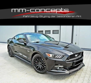CUP Spoilerlippe SCHWARZ für Ford Mustang MK6 GT Frontspoiler Spoilerschwert ABS - Bild 1 von 8