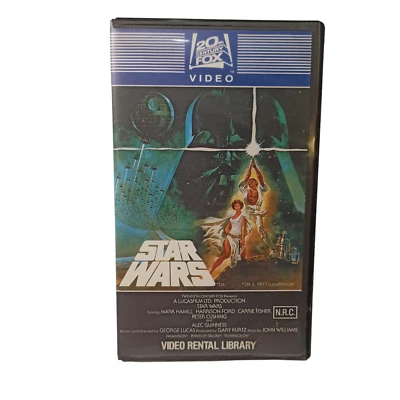 Star Wars (Betamax 1977) Blue Label 20th Century Fox Sci-Fi Action Rare - Image 1 of 4
