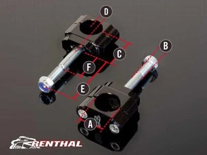 RENTHAL FATBAR 36 SUPPORTI PER BARRE, CL052, 36 mm supporti per barre Zero O/S, Hon 00-20/Yam YZF - Foto 1 di 4