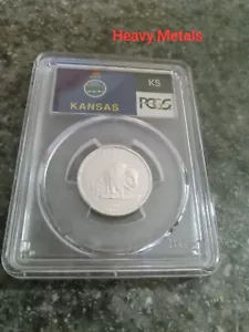 2005-S KANSAS Silver Proof Quarter PR70 PCGS FLAG LABEL EXCELLENT LOW PRICE!! - Picture 1 of 5