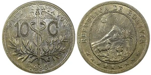 BOLIVIA Cobre-Níquel 1935 10 Centavos aUNC KM# 179.1 (25 010) - Imagen 1 de 3