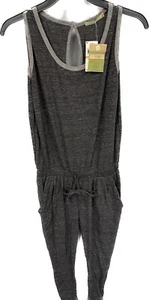 Alternative Apparel Earth Size Large Fabliving Slim Fit Romper Gray B117 - Picture 1 of 2