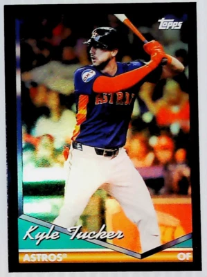 2024 TOPPS ARCHIVES 1994 BLACK FOIL VARIATION #242 KYLE TUCKER HOUSTON ASTROS - Image 1 of 2