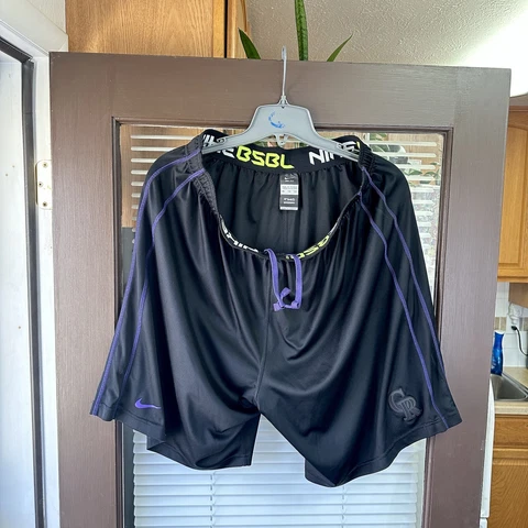 Nike Colorado Rockies Shorts MLB Baseball Team Shorts NIKEBSBL Dri-Fit Cover