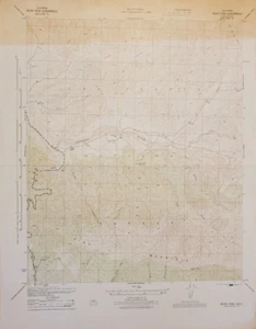 Reyes Peak Quadrangle, ca 1945 Vintage Topo Map WAR DEPT Grid Zone "G" - Bild 1 von 6