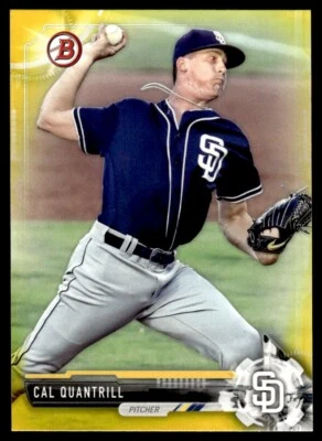 2017 Bowman Prospects Yellow Cal Quantrill San Diego Padres #BP55 - Image 1 of 2