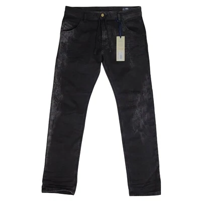Pantalones de mezclilla elásticos negros DIESEL 32x31 Jogg Jeans Krooley CB-NE $398 para hombre Foto 1 de 4