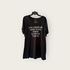 Torrid Slim Fit T-Shirt Tee Los Angeles New York Paris London Tokyo size 4 4X