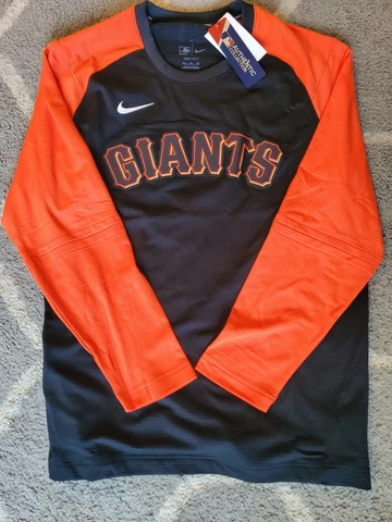 $80 Nike Baseball San Francisco Giants Long Sleeve Authentic Shirt Men's Size XL Cover