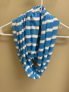 Justice Girls Blue and White Infinity Scarf