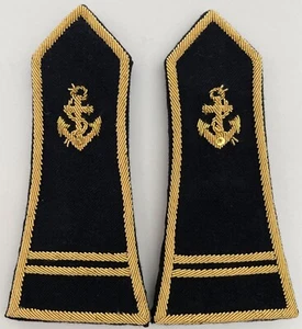 Paire d’Epaulettes Lieutenant Infanterie de Marine. Soirée (L158) - Picture 1 of 6