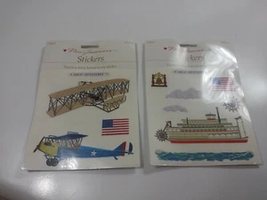 Mrs Grossman's Boat Scrapbook Stickers River Boat Aircraft Lot Of 2 New Sealed - Picture 1 of 4
