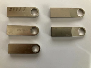 Job Lot 8GB x 5 Kingston DataTraveler DTSE9 USB 2.0 USB 3.0 Metal Flash Memory - Photo 1/1