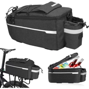 Sacoche arrière pour vélo 38*16*15.5cm 10L étanche avec bandoulière et bretelles - Imagen 1 de 5