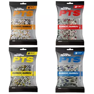Pride Sports PTS Professional Tee System Bambus Golf Tees, alle Größen, NEU - Bild 1 von 6