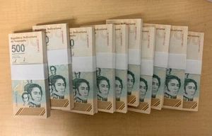 50 x Venezuela 500 Bolivar Digitales 2024 UNC Original mit COA - Bild 1 von 9