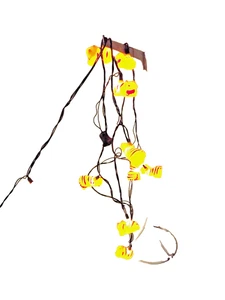 VTG Pro Plan Cat Lights 1994 Contains 12 Foot Light Strand 10 Orange Cats Works - Picture 1 of 8