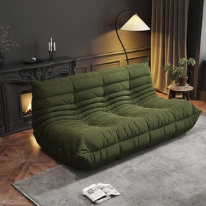 Bean Bag Chairs for Adults, Memory Foam Couch 3-Seater Sofa Chair, Soft Teddy... - Picture 1 of 7