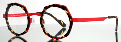 ANNE ET VALENTIN Flamingo 21B19 Tortoise Red Womens Eyeglasses 46-24-145 B:42 - Image 1 of 4