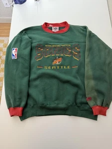 Suéter De Colección Seattle SuperSonics Para Hombres Grande NBA Baloncesto Lee Sport Años 90 - Imagen 1 de 12