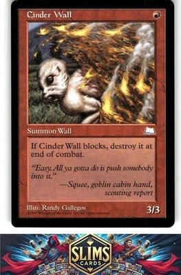 Magic the Gathering MTG Weatherlight Cinder Wall # Buy 2 Get 1 - Image 1 of 2